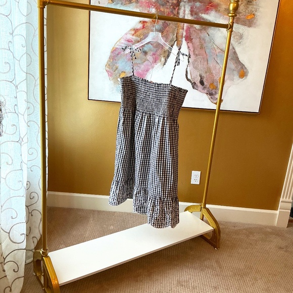 Tory Burch Navy & White Smocked Dress - Picture 1 of 5